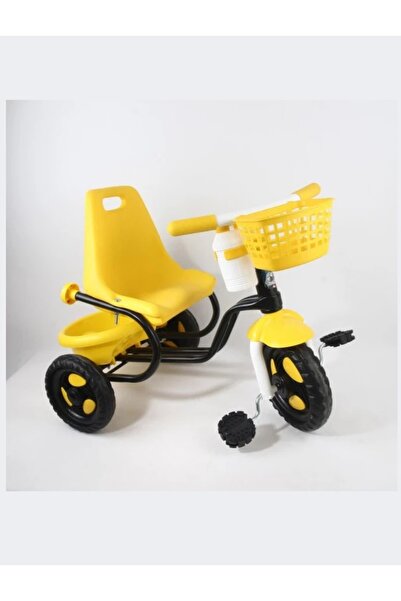 Ritim Çocuk Sepetli Çelik Gövde Çocuk Bisikleti 2-3-4 Yaş Sarı