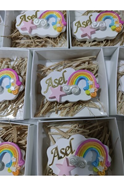 Velora Tasarım Kokulu Taş Gökkuşağı Magnet Hediyelik