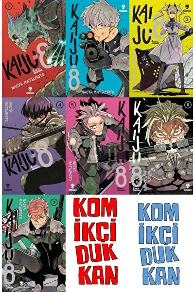 Kurukafa Yayınları Kaiju No: 8 – 8 No’lu Canavar 1-2-3-4-5-6-7 manga seti (7 ...