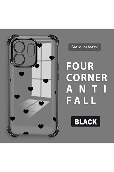 ucuc حافظة من السيليكون الشفاف المقاوم للسقوط متوافقة مع هاتف Infinix Smart 9