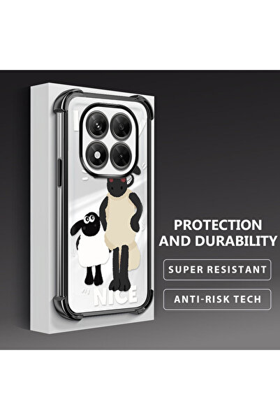 ucuc جراب حماية شفاف مضاد للسقوط لهاتف شاومي ريدمي نوت 14 برو 4G، حماية سميكة...