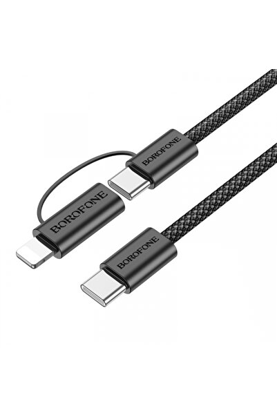 Borofone Cablu Date si Incarcare USB-C - Lightning / USB-C BX104 Primo 2in1, ...
