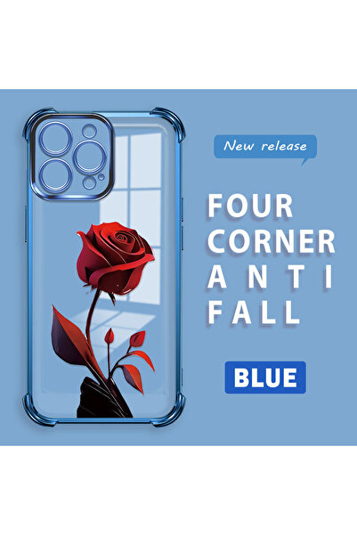 ucuc غطاء سيليكون شفاف متوافق مع آيفون 16 برو ماكس، يمتص الصدمات من أربع زواي...