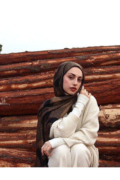 TESSILART Pashmina Cashmere / Tanrıçanın Gözyaşı / Kara Kahve