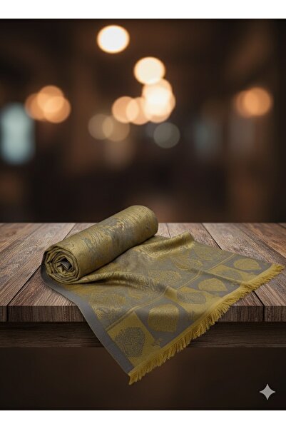 Solo İpek Etnik Desen Çift Taraflı Jakar Şal