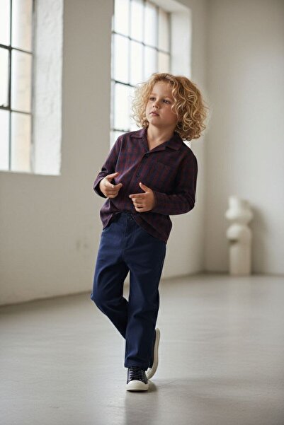 Yalçınoğlu Kids Стилен комплект риза и панталони за момчета на възраст 2-9 го...