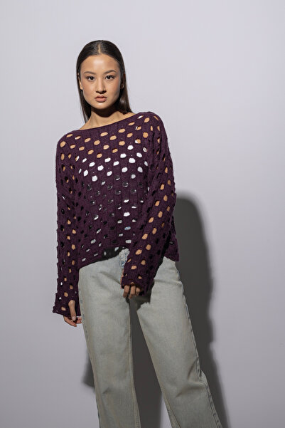 Nisan سترة تريكو مضلعة