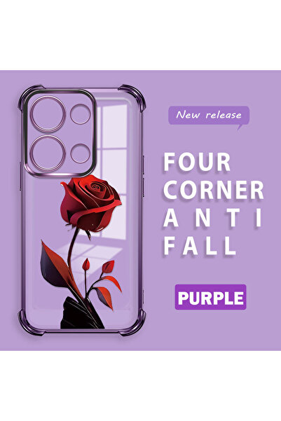 ucuc جراب شاومي ريدمي نوت 13 برو 4G متوافق مع السيليكون الشفاف، جراب بأربعة ز...