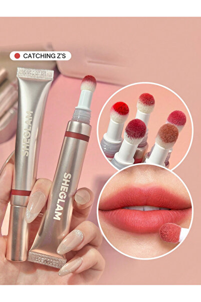 SHEGLAM Pout Pillow Cushion Matte Liquid Lipstick – Catching Z’s - (Mat Pembe)