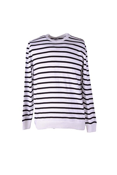 trender O Neck Black - White Men's Sweater K-16443