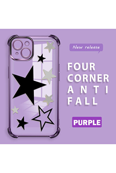 ucuc حافظة من السيليكون الشفاف المتوافقة مع هاتف iPhone 14 Plus بأربعة زوايا ...