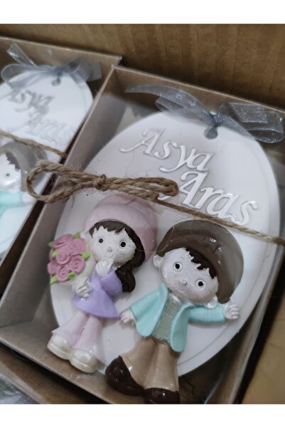 Velora Tasarım Kokulu Taş Magnet Hediyelik - Mevlüt, Doğum Günü, Babyshower, ...