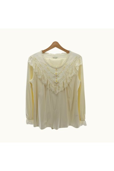 Elaram Dantelli Vintage Pajama Set – Long Sleeve