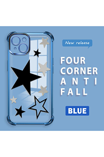 ucuc حافظة من السيليكون الشفاف المتوافقة مع هاتف iPhone 14 Plus بأربعة زوايا ...