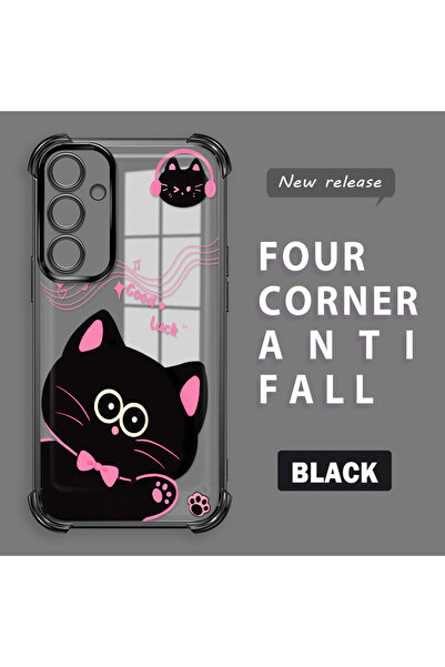 ucuc جراب شفاف مضاد للسقوط متوافق مع سامسونج جالاكسي A35 بتصميم سيليكون سميك ...