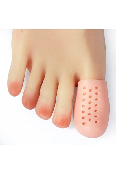 Sarphia Store Set de 2 protecții din silicon pentru degetul mare, material respirabil, roz