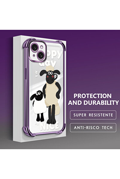 ucuc جراب شفاف متوافق مع هاتف iPhone 15 Plus مضاد للسقوط، حماية من السيليكون ...