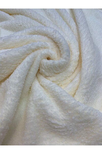 Yiğit Kumaş Cream Welsoft Fabric Double Sided - Soft and Fluffy Texture