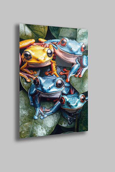 gxe.art Exotic Animals Watercolor |   4mm Tempered Glass Table |   Uv Printin...