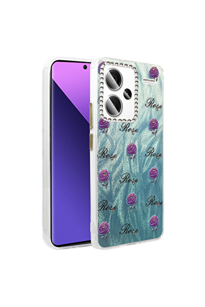 AKSEFİZZ غطاء حماية لهاتف شاومي ريدمي نوت 13 برو بلس بتصميم حجري لامع يجذب ال...