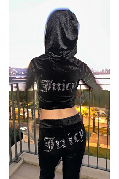 Gofeel Parıltılı Juicy Detail Kadife Eşofman Takımı