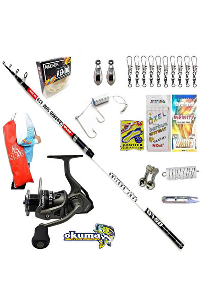 Oslo Okuma Acuador 8000 420cm 100-200gr Camarro Profesyonel Kıyı Olta Takımı ...