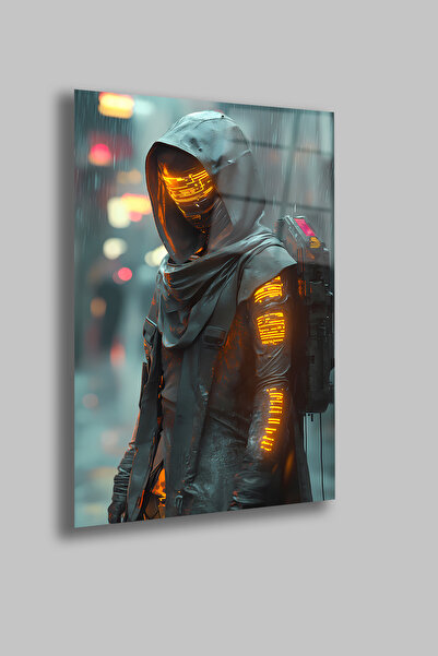 gxe.art Cyberpunk personaj |   Placă de sticlă temperată de 4 mm |   Imprimar...