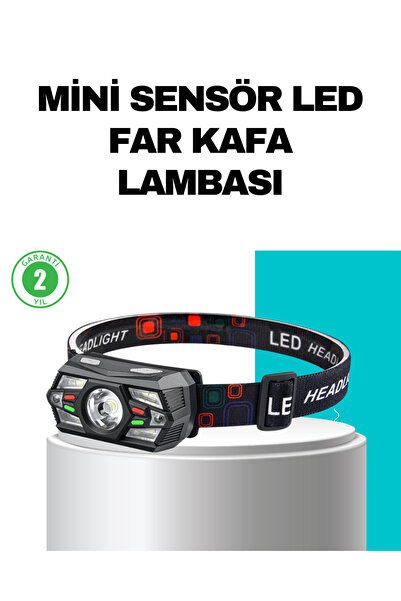 Home Hareket Sensörlü Şarjlı LED Far Suya Dayanıklı Çok Modlu