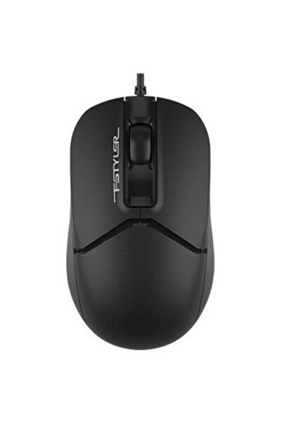 A4 Tech A4tech mouse, PC or NB, wired, USB, optical, 1200 dpi, buttons/scroll 3/1, Black