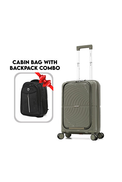 AMERICAN FLYER Cabin Trolley Bag with DILIXI Backpack Combo