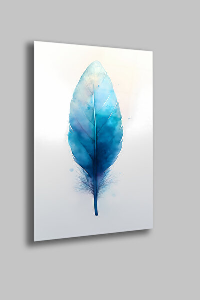 gxe.art Boho Feather Watercolor |   4mm Tempered Glass Table |   Uv Printing ...