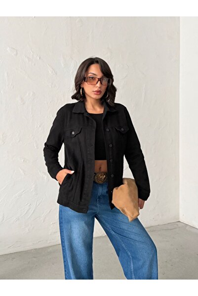 Blue Wings سترة كتان مغلقة بالكامل بأزرار