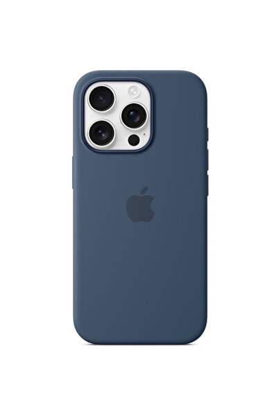 Apple Silicone Case with MagSafe for iPhone 16 Pro - Denim