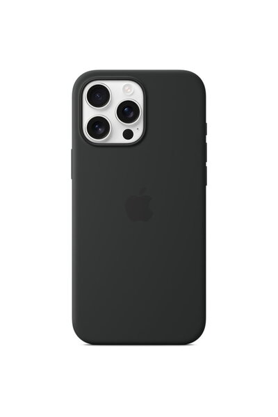 Apple Silicone Case with MagSafe for iPhone 16 Pro Max - Black