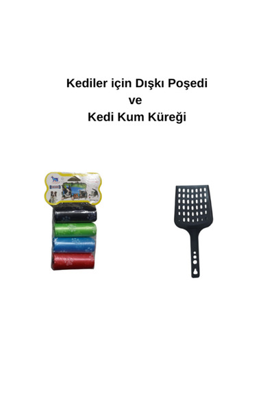 KEDİLER İÇİN DIŞKI POŞEDİ ** KÜREK HEDİYELİ