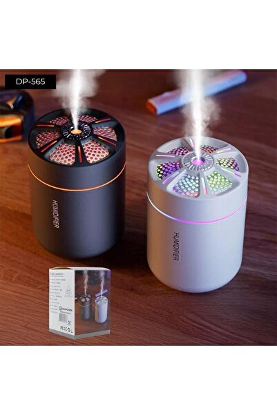 ErCorp Yuvarlak Petek Tasarımlı RGB Işıklı Buhar Makinesi Oda Nemlendirme