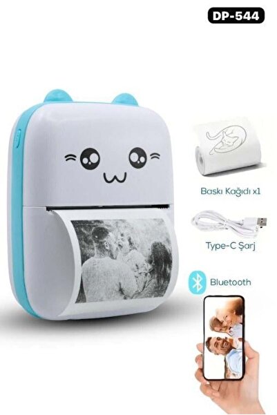 ErCorp Mini Fotoğraf Yazıcı Kablosuz Etiket Yazıcı Bakı Makinesi ios ve Andro...