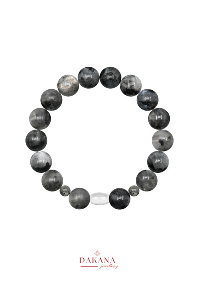 DAKANA JEWELLERY Certified Spectrolite Stone Pisces Zodiac Sign Men's Natural...