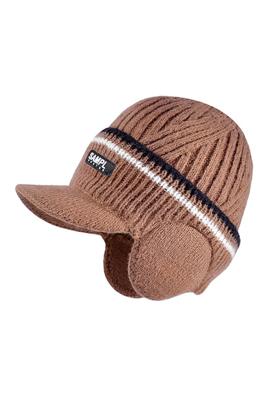 EFAYN.RO Caciula barbati, model cu cozoroc si acoperitori pentru urechi, stan...