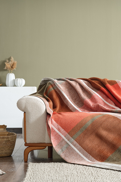 Doqu Home Solerno Battaniye Tek Kişilik Kiremit