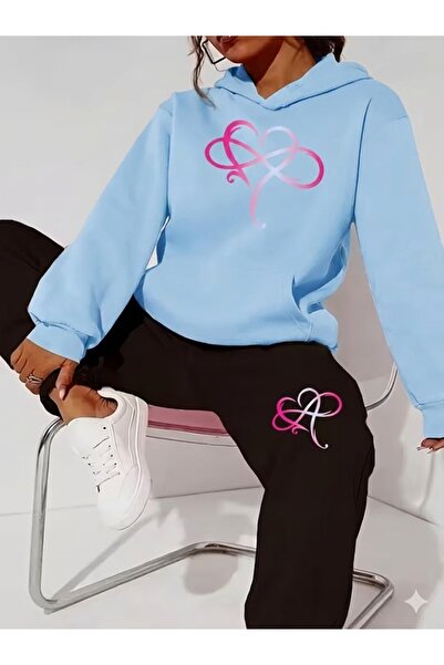 PENTHİLUS Unisex 3 Thread K Hooded Tracksuit Set-Ş Fleece-Lined Tracksuit Set