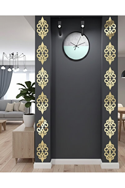 PAŞAOĞLU PLEKSİ Dekor Süs Bordür Ayna Gold Altın 20adet Pleksi Dekoratif Bord...