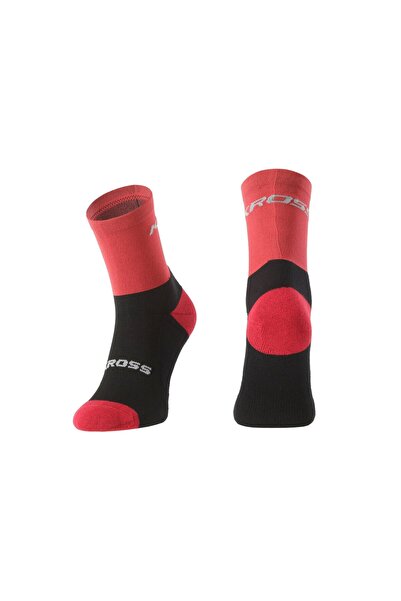 Kross S.A. Kross LOONY MID Cycling Socks, M, black-red