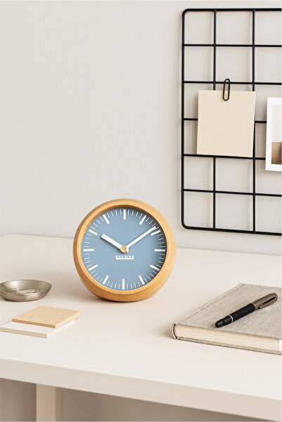 HOMİNG Mio Mavi Ahşap Masaüstü Saat 242385