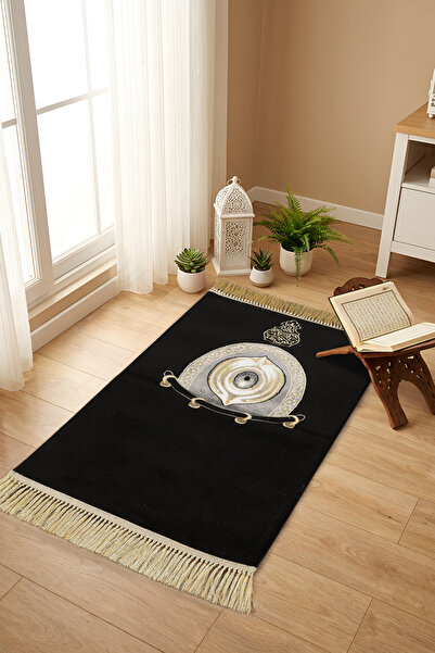 Esperya Home Lüks Kadife Dokulu Kalın Seccade 1950gr Ağır Dokuma & Pamuk Taba...