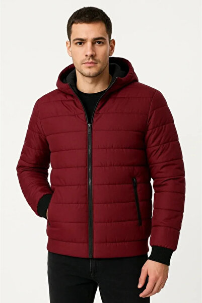 Kokosh moda Jachetă pentru bărbați, cu cu glugă fermoare, hidrofugă, căptușit...