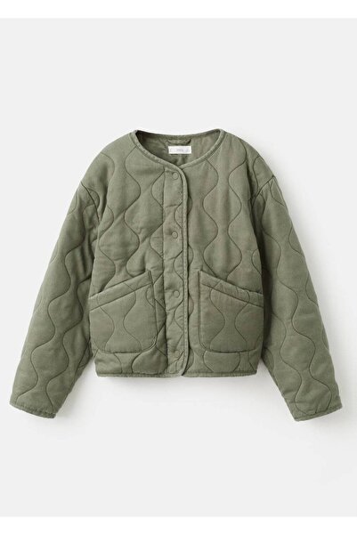 MANGO Kids Lyocell kapitone ceket