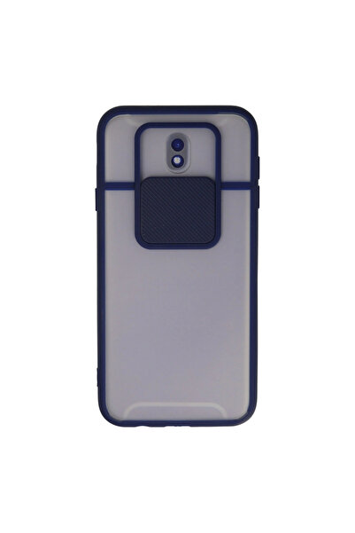 Twin Store غطاء سيليكون منزلق للكاميرا بلون البحر الأزرق لجهاز جالاكسي J7 / J730