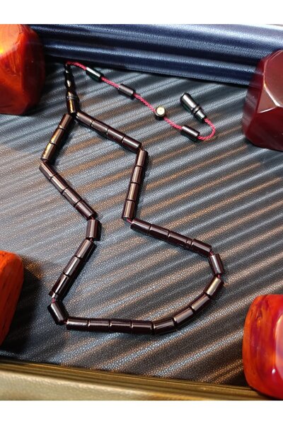 Anemore Collection سبحة من العنبر الناري مصنوعة يدويًا من إركان تشوبوكو