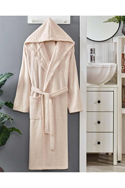 VENTİ VENTİSCA Star Yumuşak Pamuklu Kapşonlu Bornoz